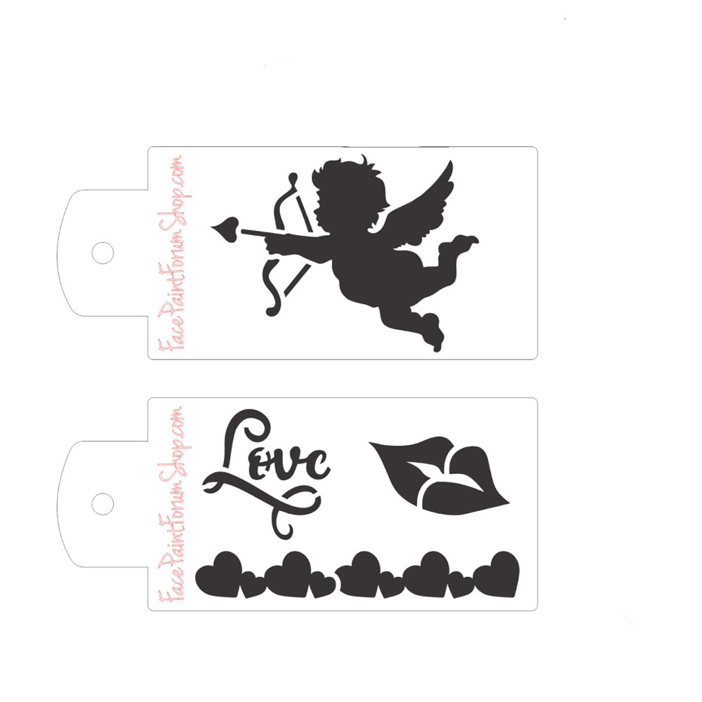 Boost Stencil Set Cupid's Love Face Paint Forum Shop
