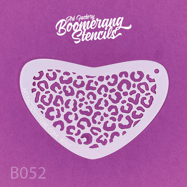 Art Factory - Boomerang Stencil - Cheetah Print