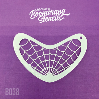 Art Factory - Boomerang Stencil - Spider Web