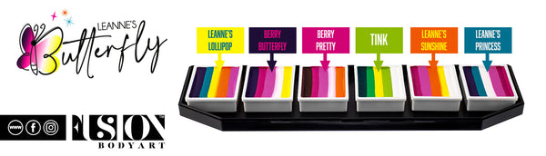 Fusion Body Art - Spectrum Palette - Leanne's Butterfly (Non Neon)