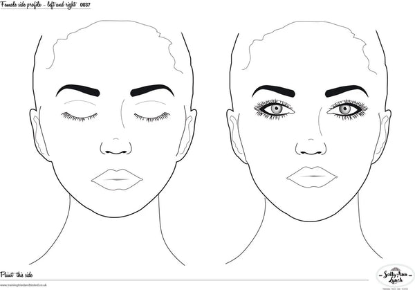 Sally-Ann Lynch Practice Board - 2 Adult Heads 0037