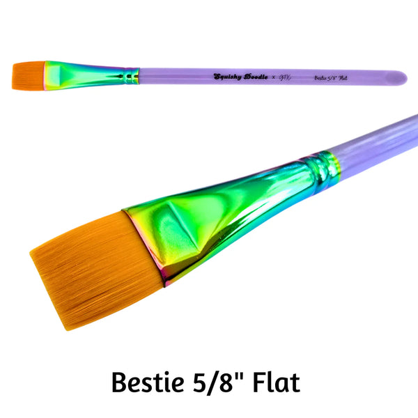 GTX Face Paint - Squishy Doodle Brushes - "Bestie" 5/8th Flat