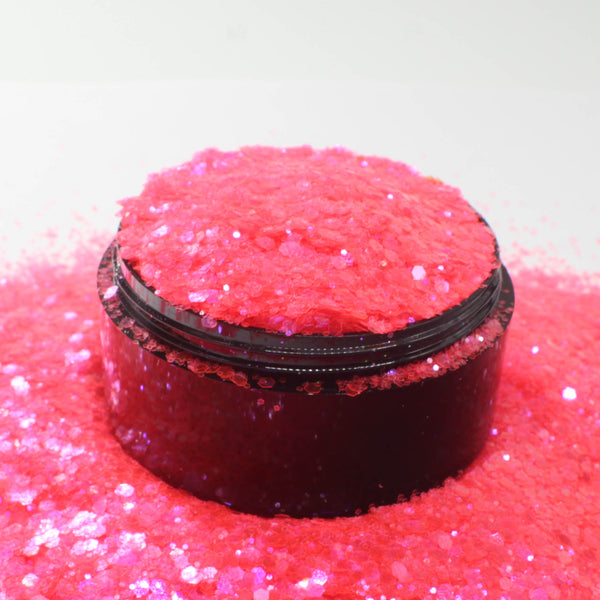 Suzy Sparkles Glitter - Iridescent Bubble Gum - Chunky