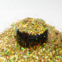 Suzy Sparkles Glitter - Holographic Gold - Chunky - 1 oz Bag