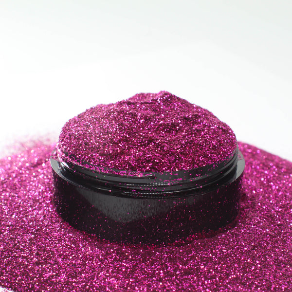 Suzy Sparkles Glitter - Metallic Fuchsia - Fine - 2 oz Bag