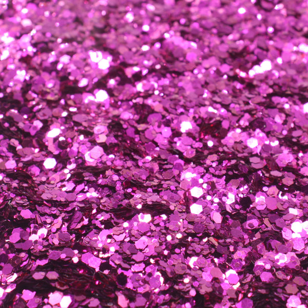 Suzy Sparkles Glitter - Metallic Fuchsia - Chunky - 2 oz Bag
