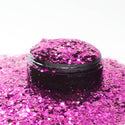 Suzy Sparkles Glitter - Metallic Fuchsia - Chunky - 2 oz Bag