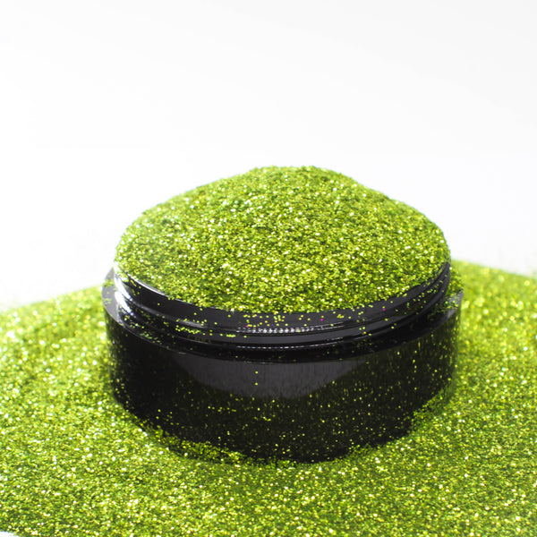 Suzy Sparkles Glitter - Metallic Lime - Fine - 2 oz Bag