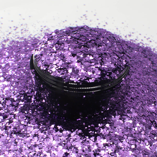 Suzy Sparkles Glitter - Metallic Lavender - Chunky - 2 oz Bag