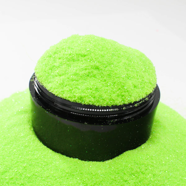 Suzy Sparkles Glitter - Iridescent Neon Green - Fine - 1 oz Bag