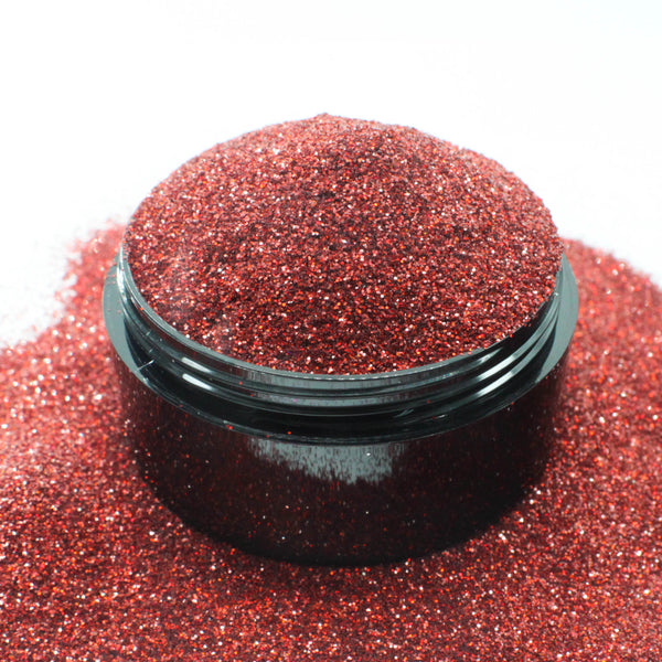 Suzy Sparkles Glitter - Holographic Red - Fine - 1 oz Bag
