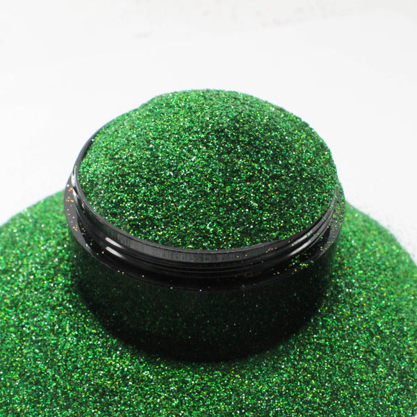 Suzy Sparkles Glitter - Holographic Green - Fine - 1 oz Bag