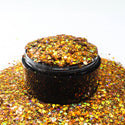 Suzy Sparkles Glitter - Holographic Orange - Chunky - 1 oz Bag