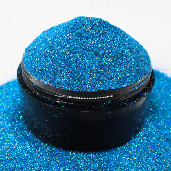 Suzy Sparkles Glitter - Holographic Aqua - Fine - 1 oz Bag