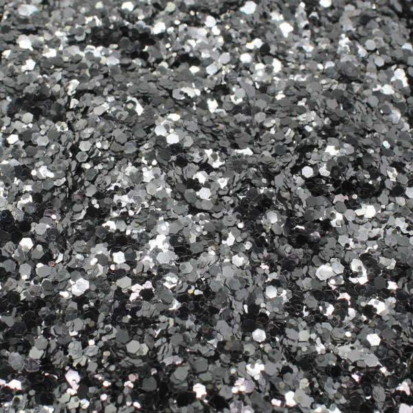 Suzy Sparkles Glitter - Metallic Silver - Chunky - 2 oz Bag