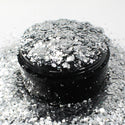 Suzy Sparkles Glitter - Metallic Silver - Chunky - 2 oz Bag