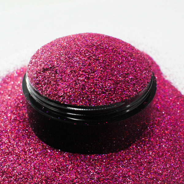 Suzy Sparkles Glitter - Holographic Pink - Fine - 1 oz Bag