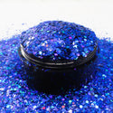 Suzy Sparkles Glitter - Holographic Blue - Chunky - 1 oz Bag