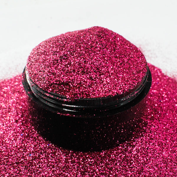 Suzy Sparkles Glitter - Metallic Bright Pink - Fine - 2 oz Bag