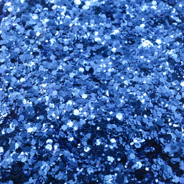 Suzy Sparkles Glitter - Metallic Blue - Chunky - 2 oz Bag