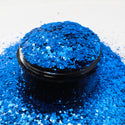 Suzy Sparkles Glitter - Metallic Blue - Chunky - 2 oz Bag