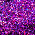 Suzy Sparkles Glitter - Holographic Purple - Chunky - 1 oz Bag