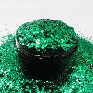Suzy Sparkles Glitter - Metallic Green - Chunky - 2 oz Bag