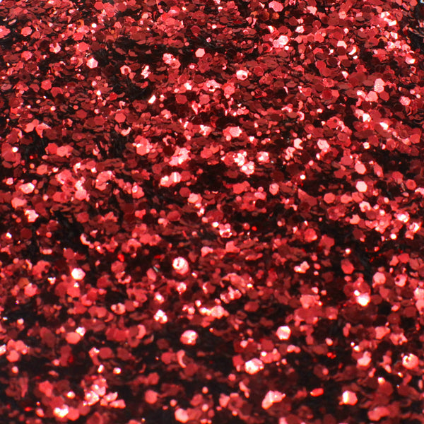 Suzy Sparkles Glitter - Metallic Red - Chunky - 2 oz Bag