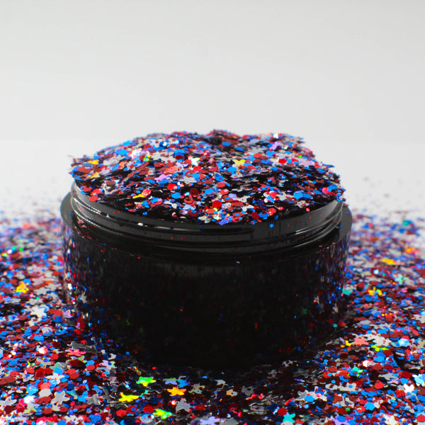 Suzy Sparkles Glitter - Star Spangled Glitter Mix - Chunky