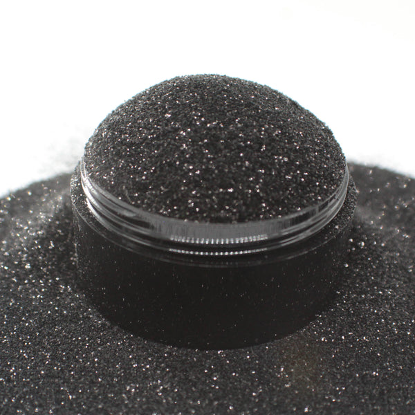 Suzy Sparkles Glitter - Metallic Black - Fine - 2 oz Bag