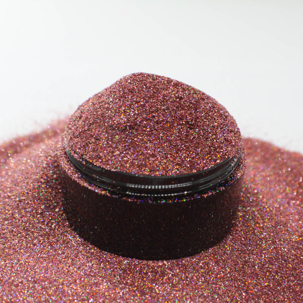 Suzy Sparkles Glitter - Holographic Light Pink - Fine - 1 oz Bag