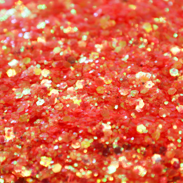 Suzy Sparkles Glitter - Iridescent Coral - High Sparkle - Chunky - 1 oz Bag