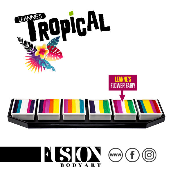 Fusion Body Art - Spectrum Palette - Tropical by LC (Non Neon)