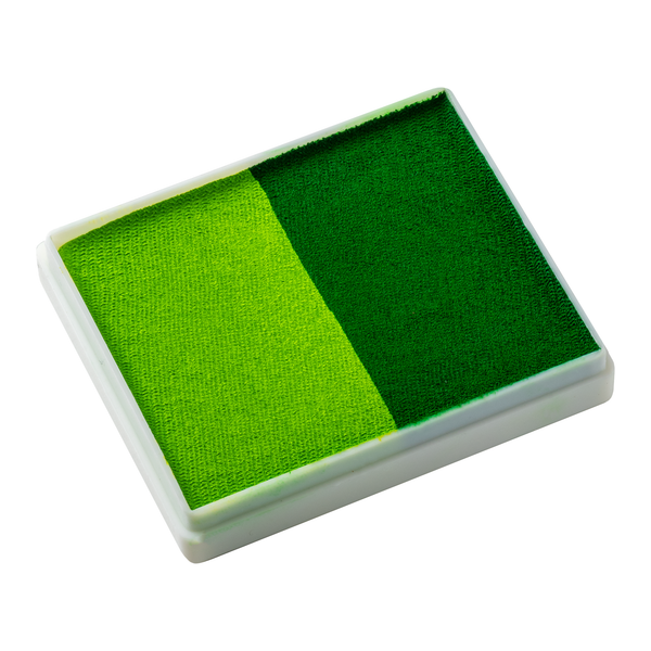 TAG Face Paint - Split Cake - Mid Green/Light Green - 50 grams