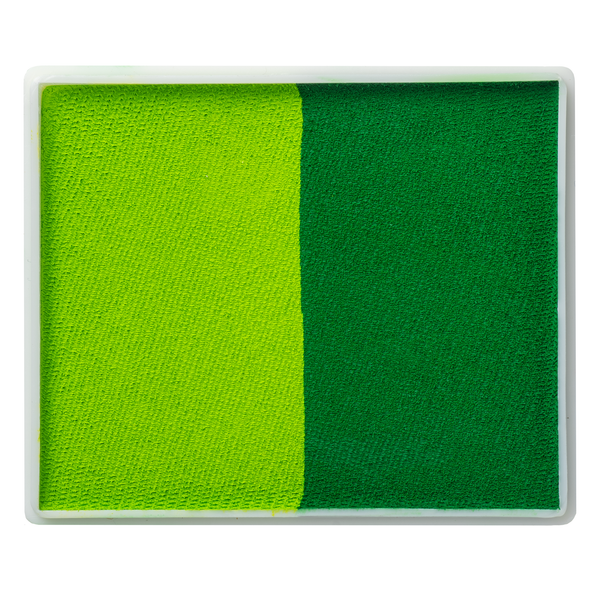TAG Face Paint - Split Cake - Mid Green/Light Green - 50 grams