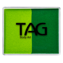 TAG Face Paint - Split Cake - Mid Green/Light Green - 50 grams