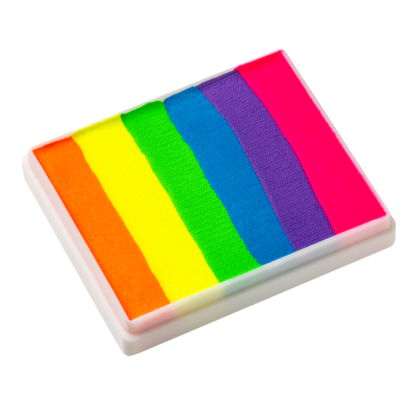 TAG Face Paint - Split Cake - Neon Rainbow - 50 grams