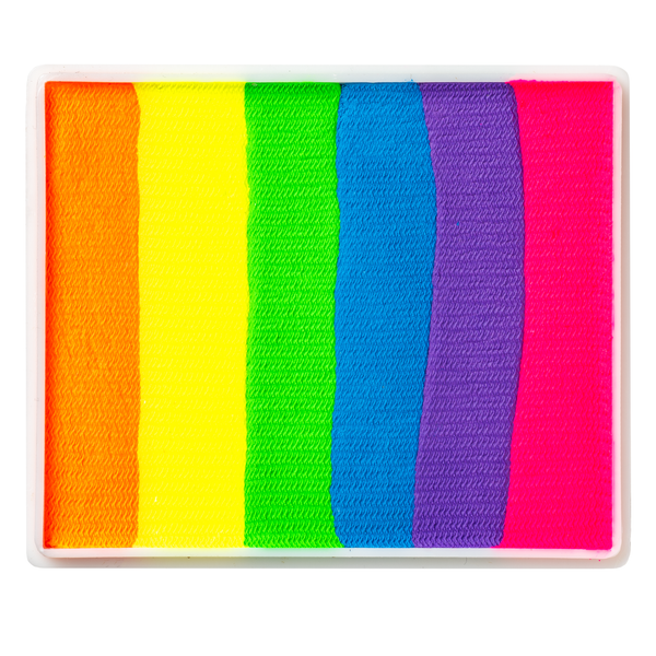 TAG Face Paint - Split Cake - Neon Rainbow - 50 grams