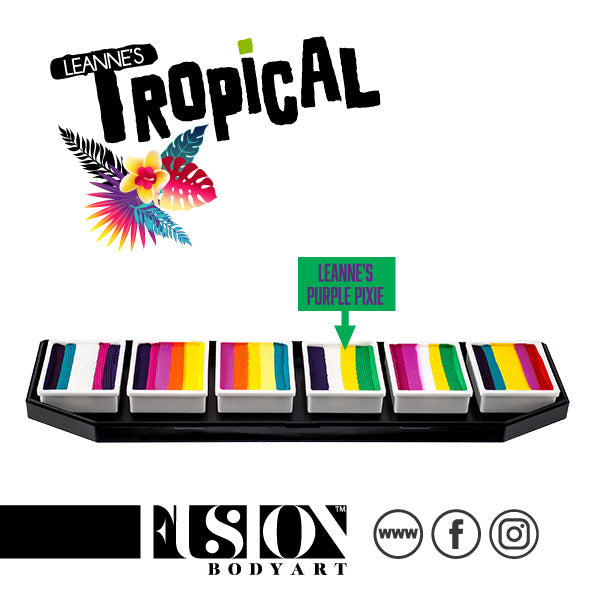 Fusion Body Art - Spectrum Palette - Tropical by LC (Non Neon)