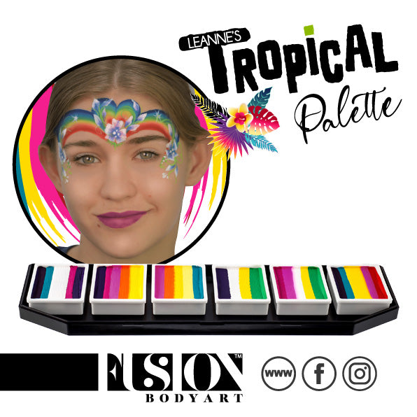 Fusion Body Art - Spectrum Palette - Tropical by LC (Non Neon)