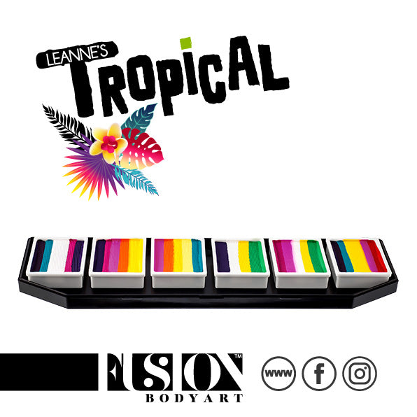Fusion Body Art - Spectrum Palette - Tropical by LC (Non Neon)