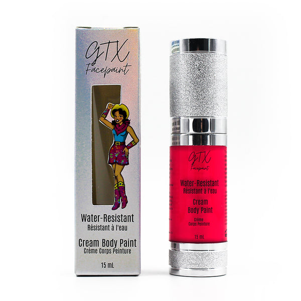 GTX Facepaint - Water-Resistant Cream Body Paint - Watermelon Crawl Coral/Pink - Neon