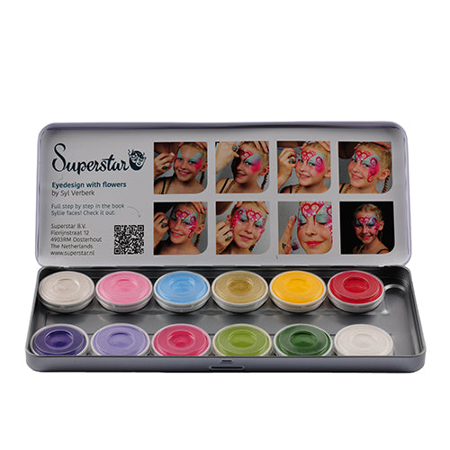 Superstar Face Paint - Palette -12 Colors Botanical