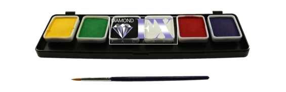 Diamond FX Face Paint - 6 Essential Colors - Small Palette