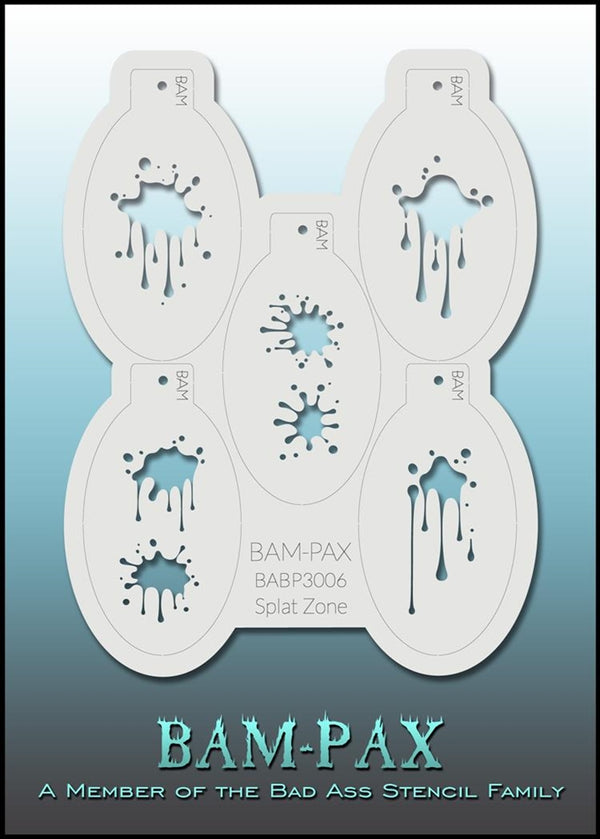 Bad Ass Stencils - BAM PAX 3006 Splat Paint Splatter Stencils
