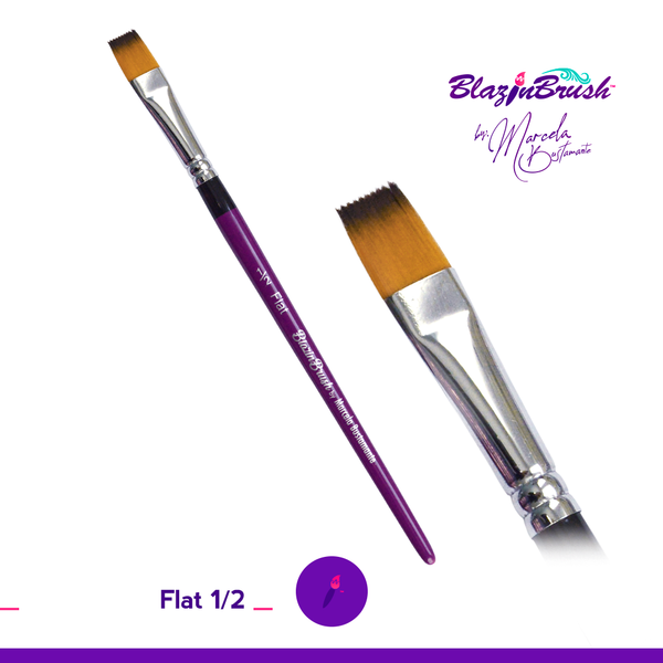Blazin Brush - Flat 1/2 inch - LE