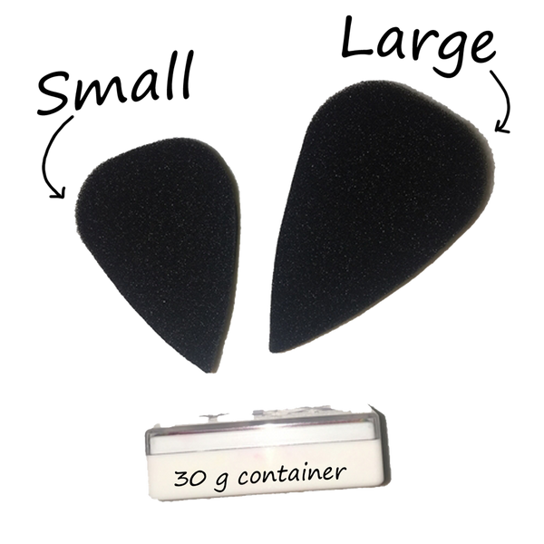 Black Never Stain Petal Sponges - Small
