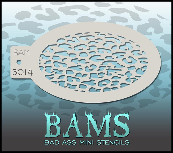Bad Ass Mini Stencil - 3014 Cheetah Stencil