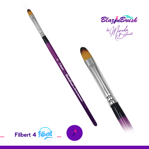 Blazin Brush - Filbert #4