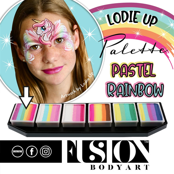 Fusion Body Art - Lodie Up Cute Pastel Rainbow Palette